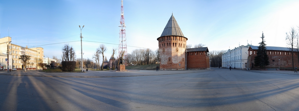 Утро в городе.