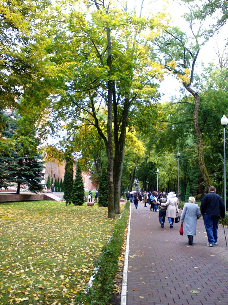 в сквере памяти героев